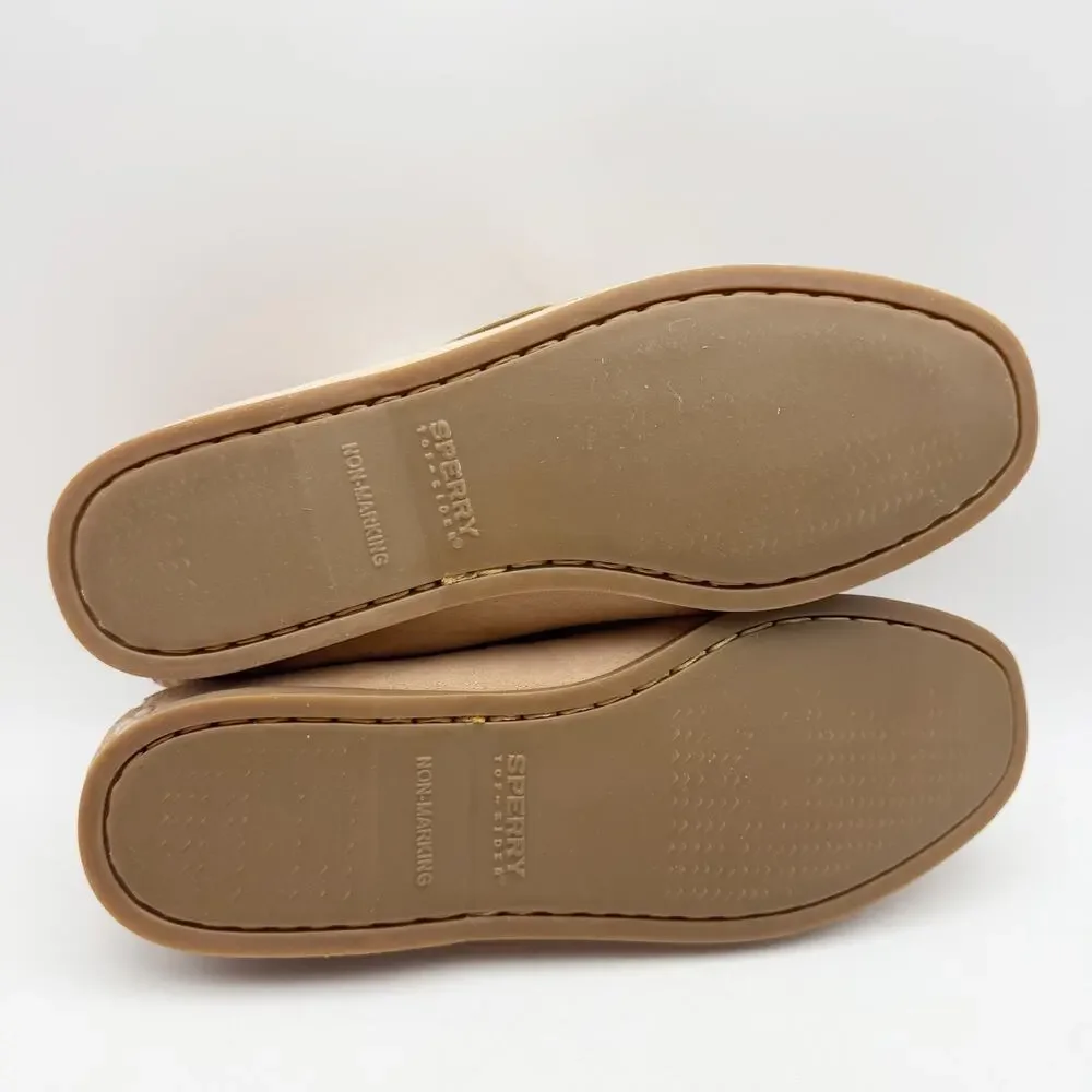 Sperry Womens Authentic Original 2 Eye Boat Shoes US 9 EU 40 Tan Suede NWOB